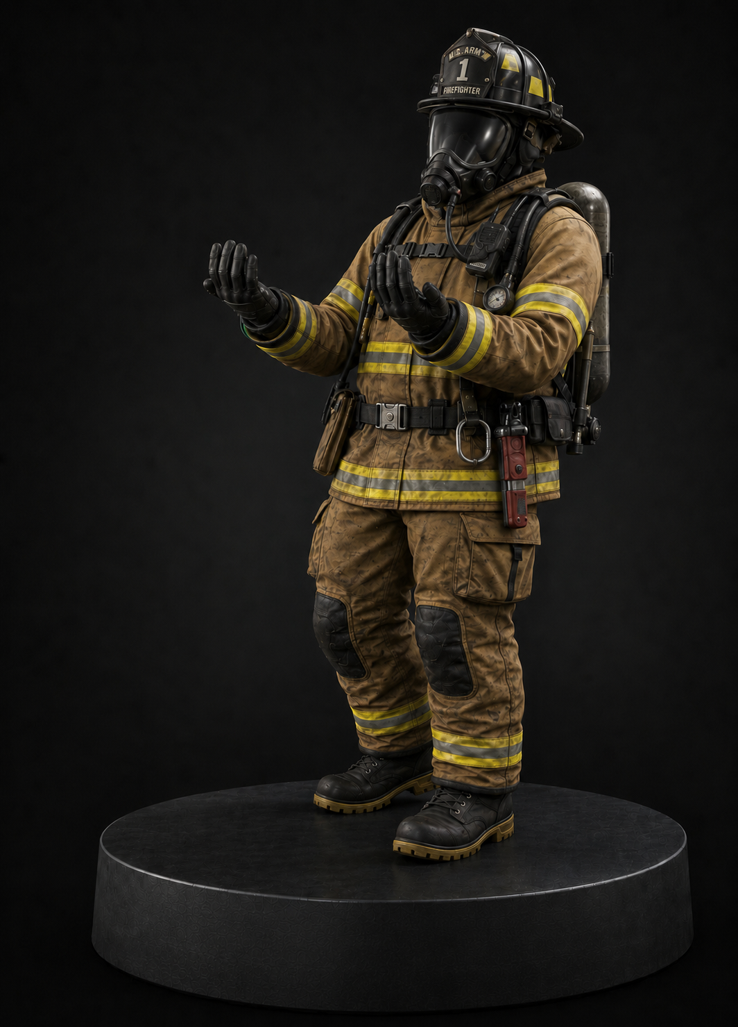 Firefighter Hero Collectible Statue