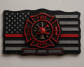 Thin Red Line Wall Plaque
