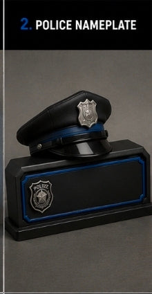 Personalized Police Desk Name Plate