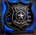 Police Badge LED Shadow Box