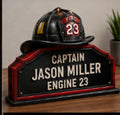 Personalized Firefighter Desk Plate