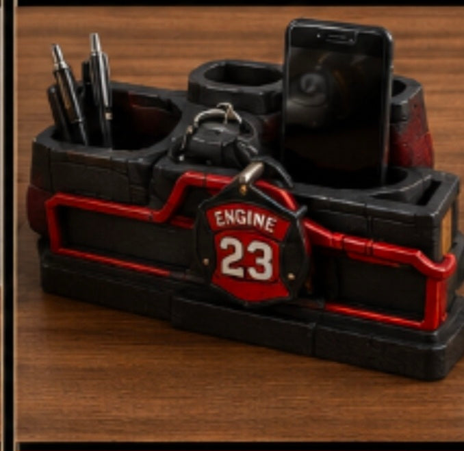Firefighter Desk Organizer
